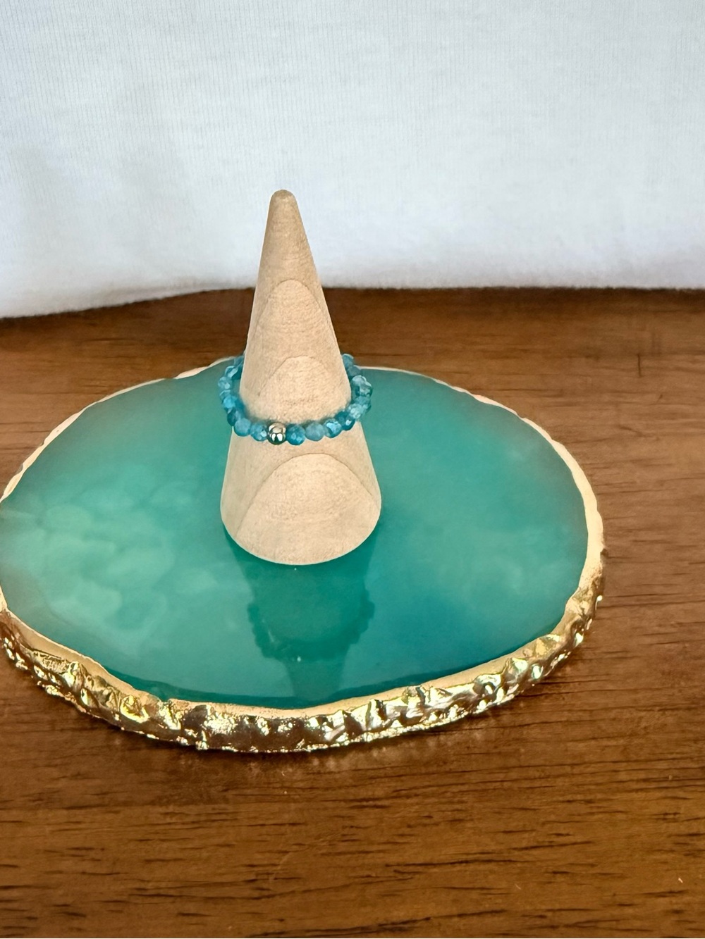 1 for $6 or 3 for $14! Add to Bundle! Blue Beaded Stretch Ring